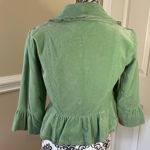 Anthropology, women’s mint green velvet blazer, please see photos for sizing. - Picture 6 of 10